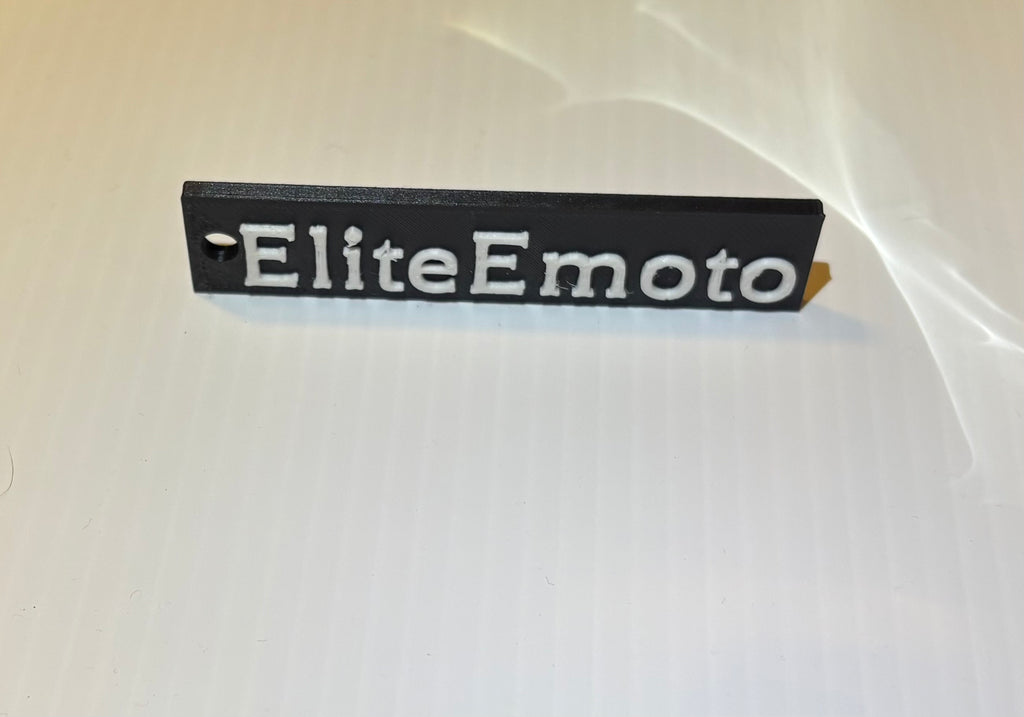 Eliteemoto 3d printed key chain no key ring