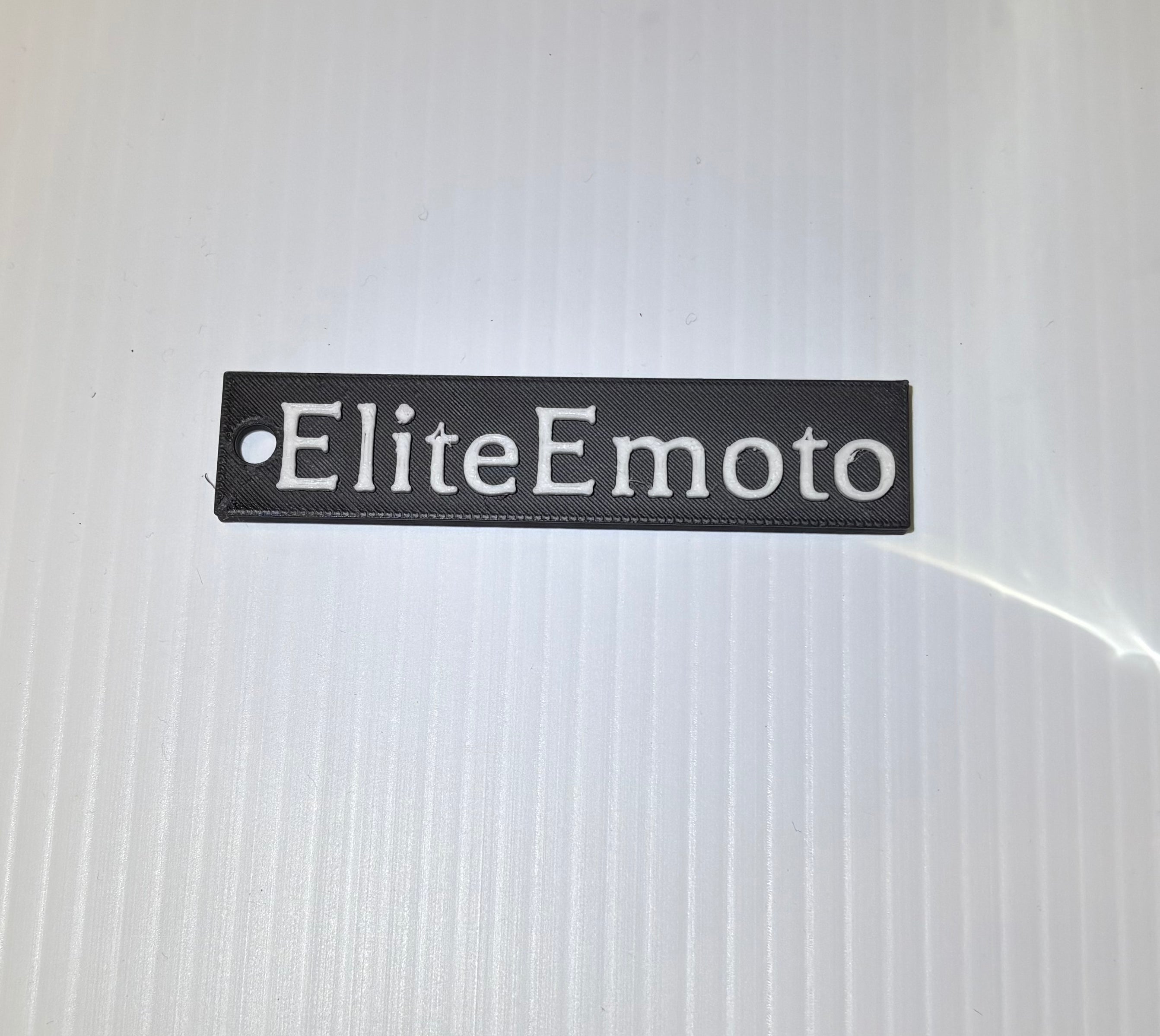 Eliteemoto 3d printed key chain no key ring
