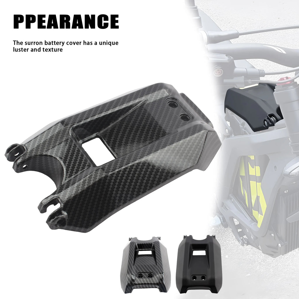Electric Motorcycle Ebike Battery Cover Carbon Fiber Protection for SurRon Surron Light Bee S & Light Bee S X Modified Parts