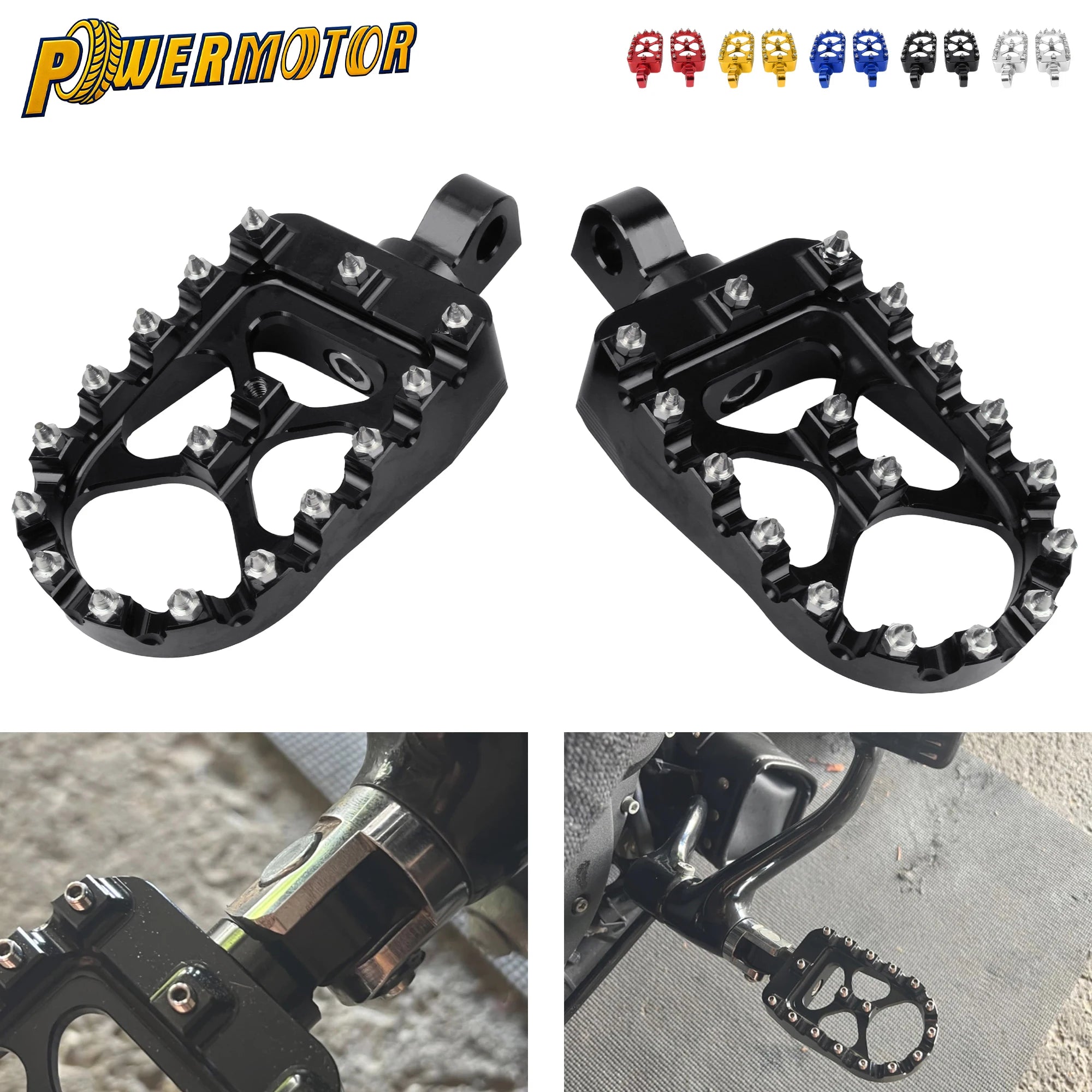 Motorcycle 360° Rotatable Wide Fat Foot Pegs For Harley Dyna Fat Bob Softail Sportster Street Bob Moto CNC Footpegs Pedal Parts