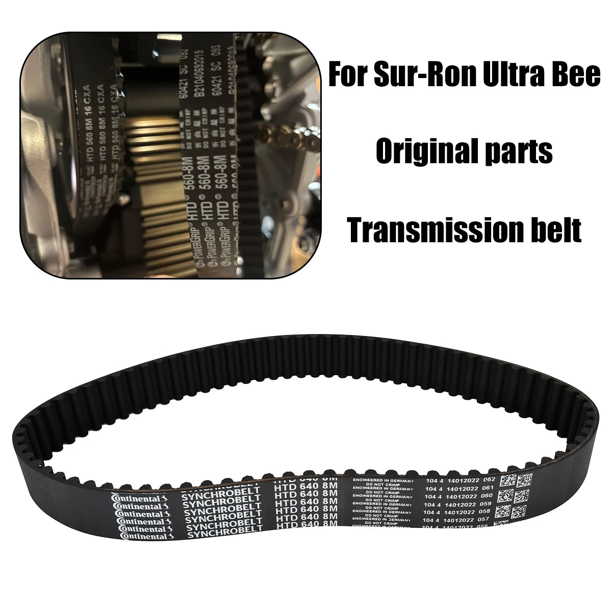 Electric Motorcycle Accessories For Sur-Ron Surron Ultra Bee Sur Ron Universal Dirt Pit Bike parts Electric Drive Belt origial