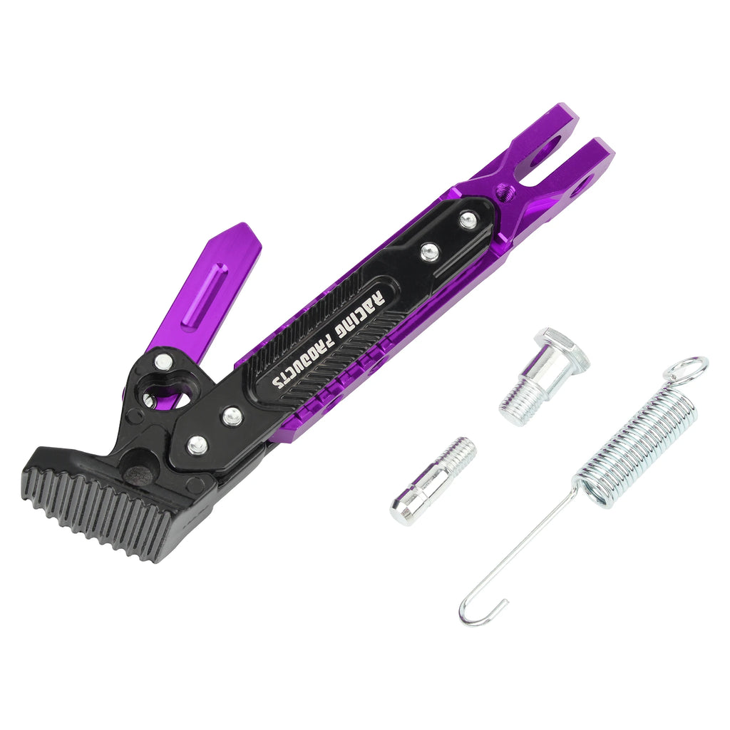 Universal Motorcycle Kickstand Telescopic Adjustable Metal Side Supports CNC Motorbike Scooters Parking Bracket Modified Parts