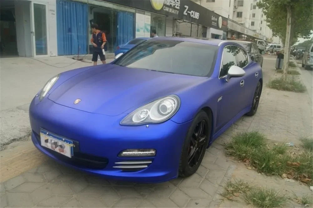 11 Colors Red Blue Gold Green Purple Matte Satin Chrome Vinyl Wrap Film Sticker Decal Bubble Free Car Wrapping Film