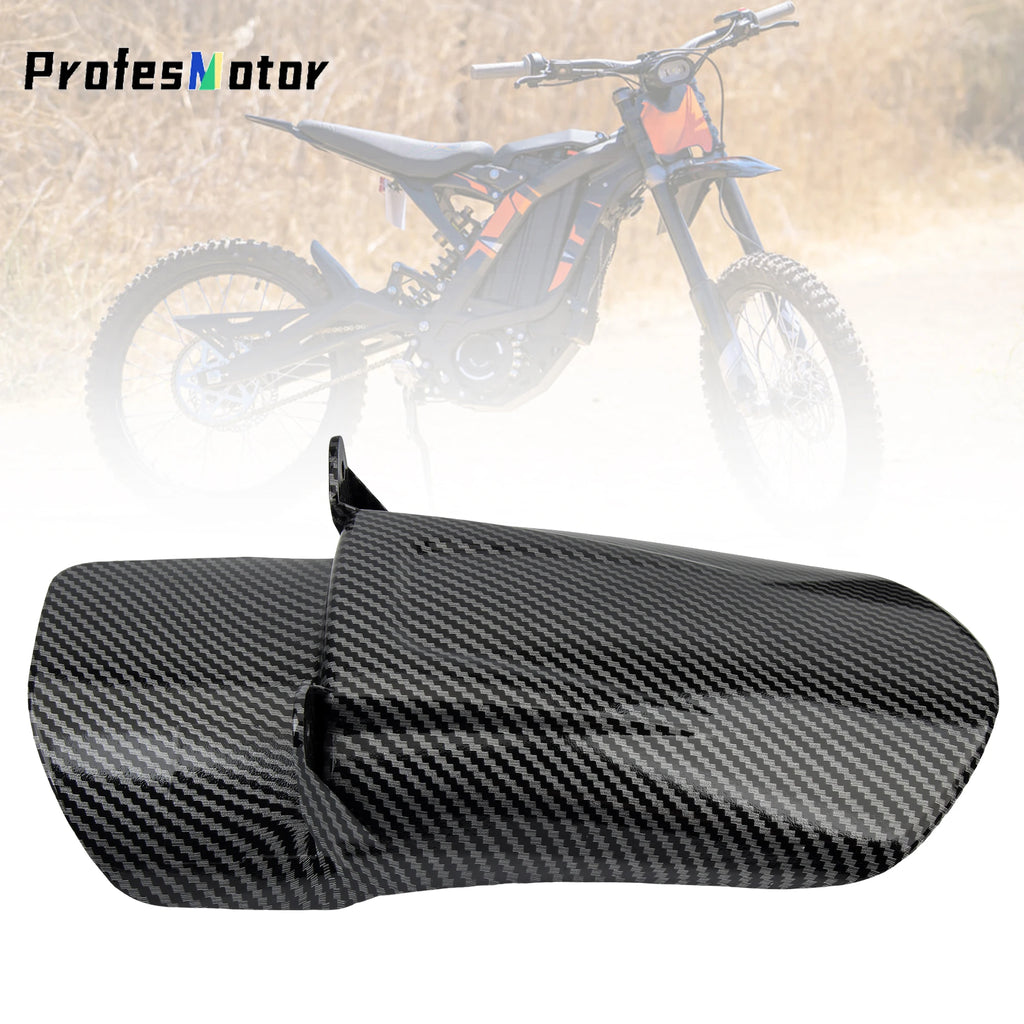 For Sur-Ron Light Bee S X Motocross Mudguards Rear Fender Carbon Fiber Color Accessories Rear Fender Refit For Surron Parts