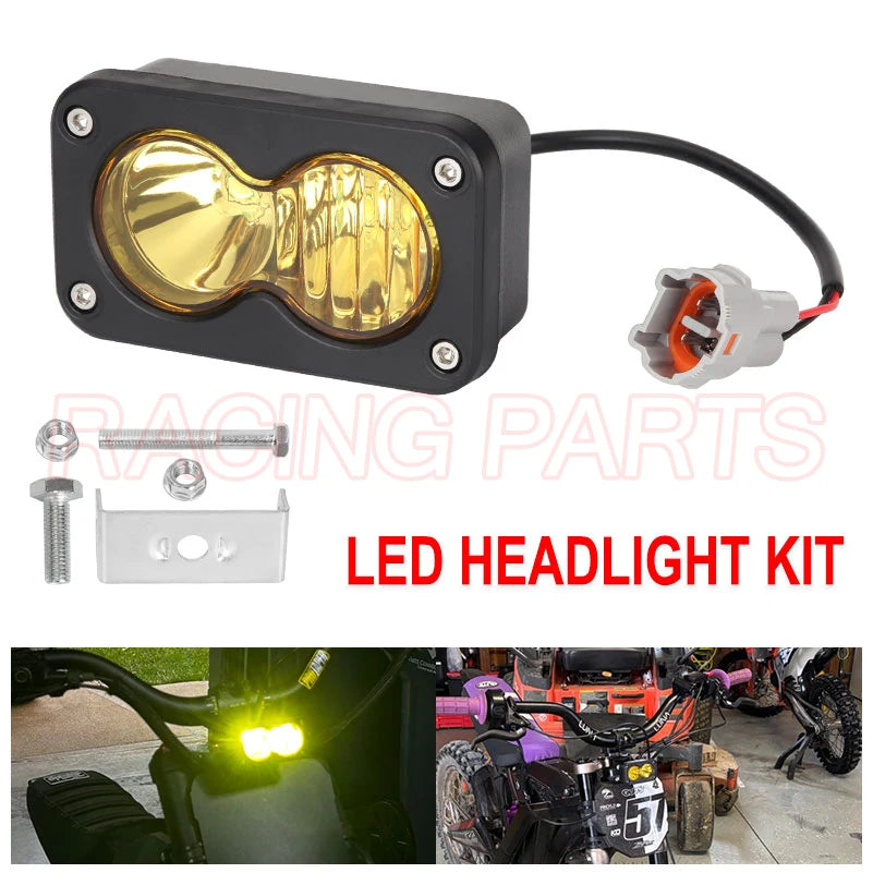 20W Headlight Switch White Spot Flood Led Pod Combo Kit Set For Sur Ron Sur-Ron SurRon Segway Talaria Plug N Play Waterproof