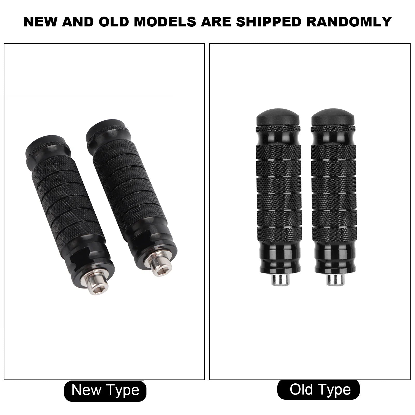 2pcs Motorcycle Rear Footrests Universal M8 Non Slip Foot Rest Pegs Pedals