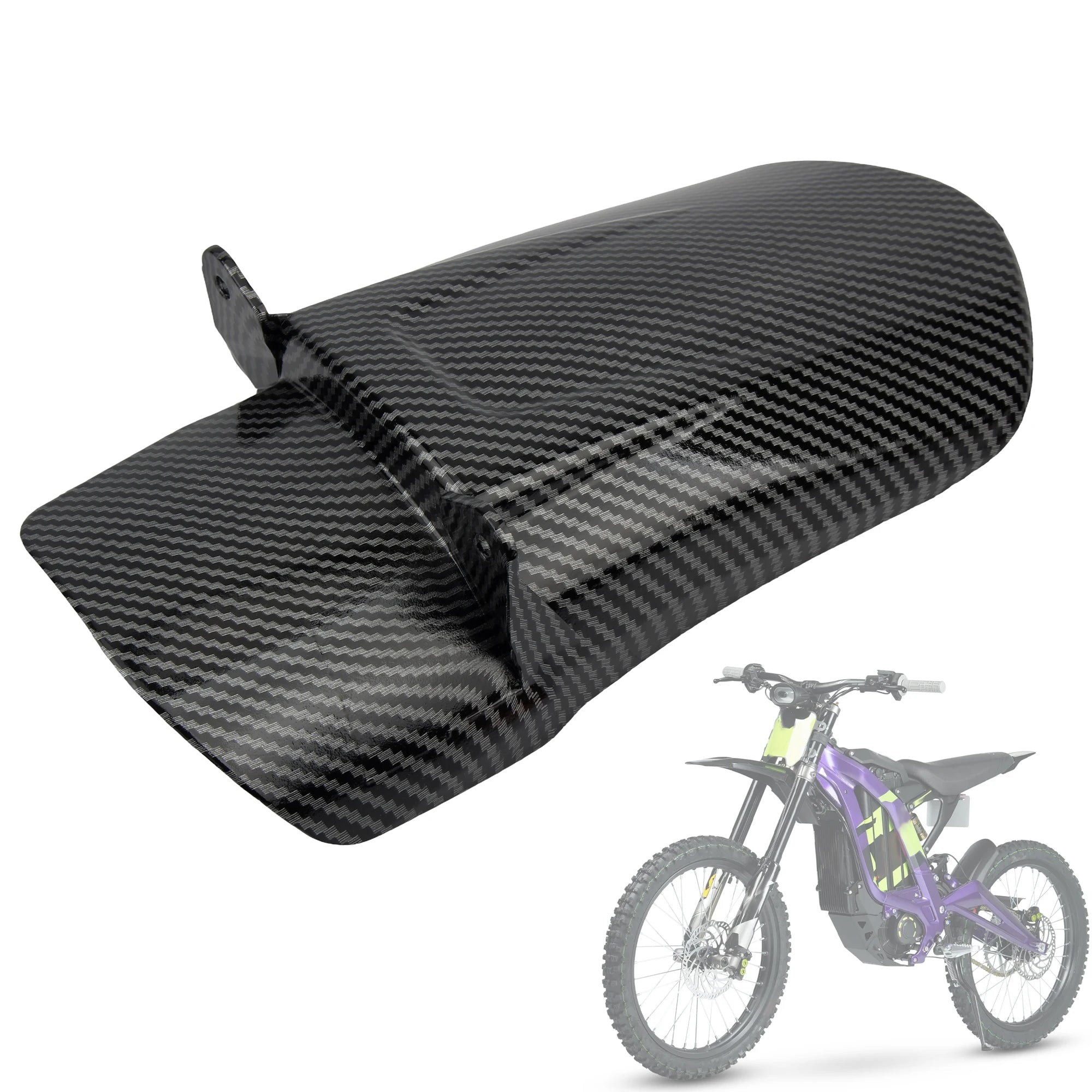 For Sur-Ron Light Bee S X Motocross Mudguards Rear Fender Carbon Fiber Color Accessories Rear Fender Refit For Surron Parts