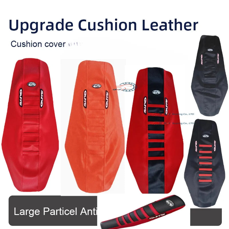 Universal Off-road guts Motocross Ribbed Gripper Seat Cover Waterproof Antislip For SXF EXC KXF CRF YZF WR TC TE Emotos e-bikes